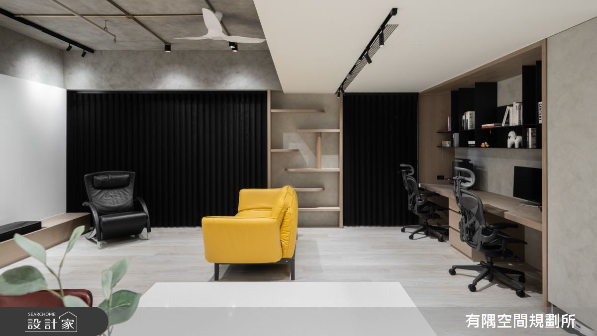 50坪預售屋＿工業風客廳書房案例圖片＿有隅空間規劃所＿有隅_39.M & M之10