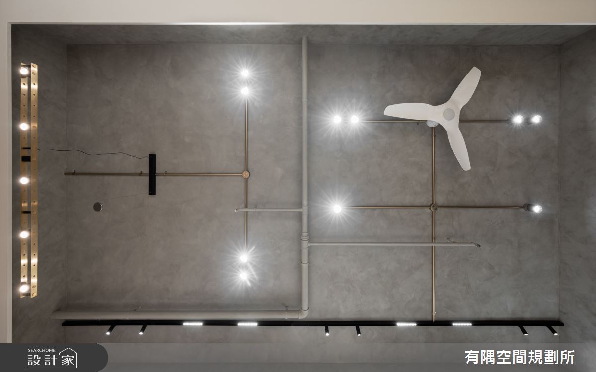 50坪預售屋＿工業風客廳案例圖片＿有隅空間規劃所＿有隅_39.M & M之21