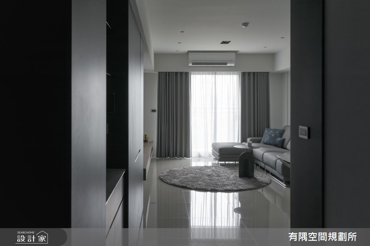 36坪新成屋(5年以下)＿現代簡約風玄關客廳案例圖片＿有隅空間規劃所＿有隅_23.​Jesse's home之2