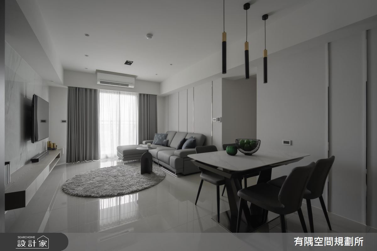 36坪新成屋(5年以下)＿現代簡約風客廳餐廳案例圖片＿有隅空間規劃所＿有隅_23.​Jesse's home之9
