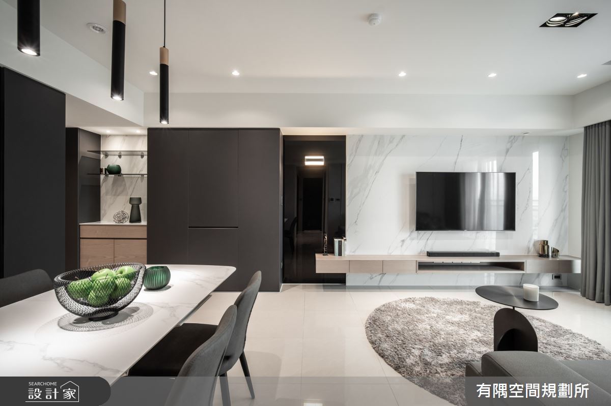 36坪新成屋(5年以下)＿現代簡約風客廳餐廳案例圖片＿有隅空間規劃所＿有隅_23.​Jesse's home之12