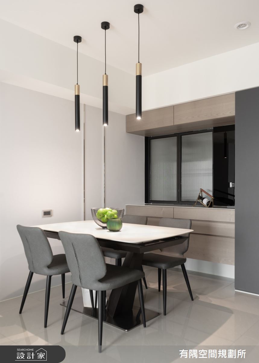 36坪新成屋(5年以下)＿現代簡約風餐廳吧檯中島案例圖片＿有隅空間規劃所＿有隅_23.​Jesse's home之15