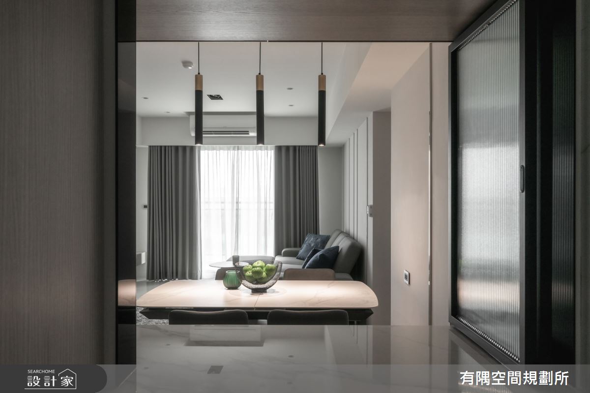 36坪新成屋(5年以下)＿現代簡約風客廳吧檯中島案例圖片＿有隅空間規劃所＿有隅_23.​Jesse's home之18