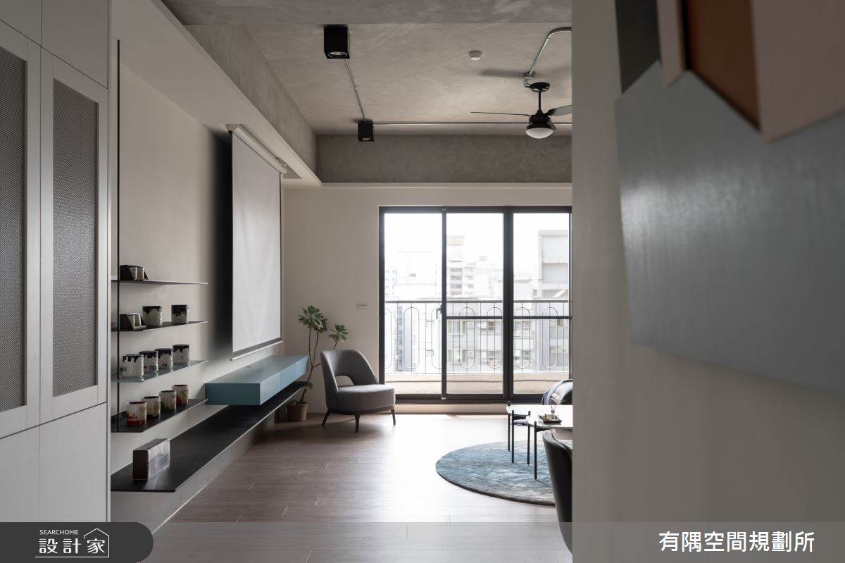 65坪中古屋(5~15年)＿美式工業風玄關客廳案例圖片＿有隅空間規劃所＿有隅_24.Dr. Wang案之1