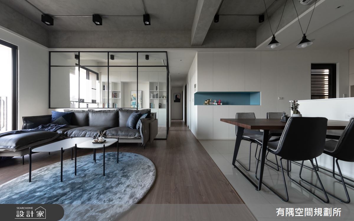 65坪中古屋(5~15年)＿美式工業風客廳餐廳案例圖片＿有隅空間規劃所＿有隅_24.Dr. Wang案之4