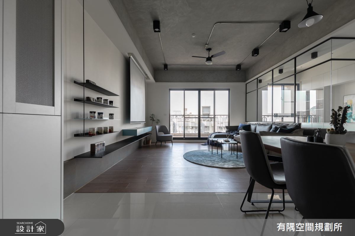 65坪中古屋(5~15年)＿美式工業風客廳餐廳案例圖片＿有隅空間規劃所＿有隅_24.Dr. Wang案之2