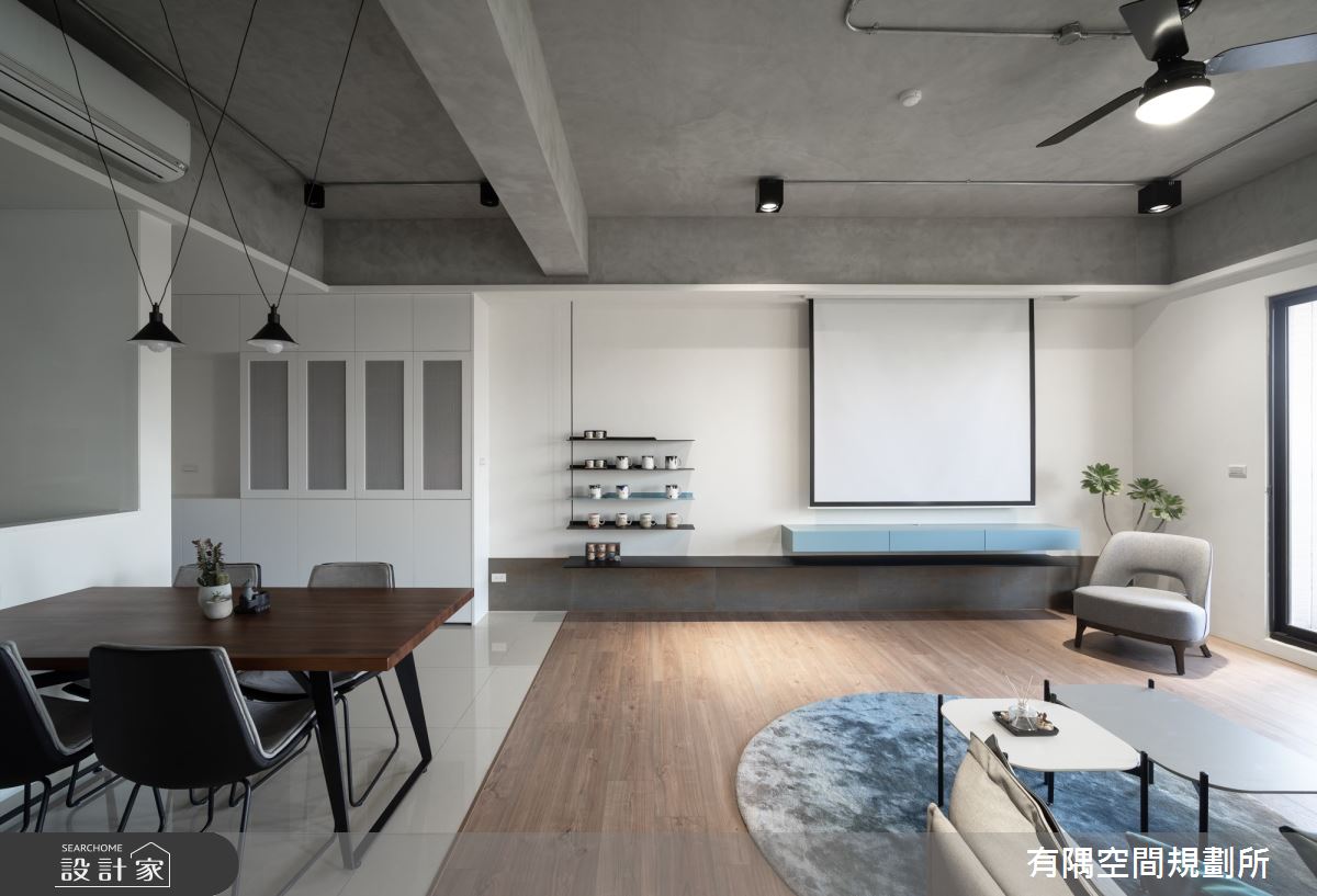 65坪中古屋(5~15年)＿美式工業風客廳餐廳案例圖片＿有隅空間規劃所＿有隅_24.Dr. Wang案之6