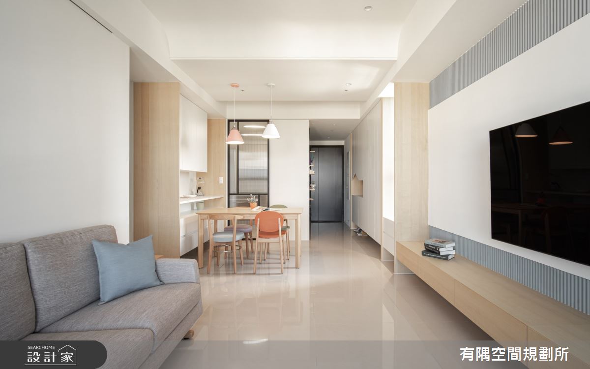 39坪新成屋(5年以下)＿簡約風玄關客廳餐廳案例圖片＿有隅空間規劃所＿有隅_25.仨仨之9