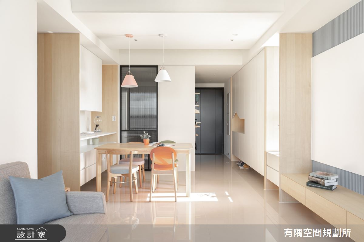 39坪新成屋(5年以下)＿簡約風玄關客廳餐廳案例圖片＿有隅空間規劃所＿有隅_25.仨仨之14