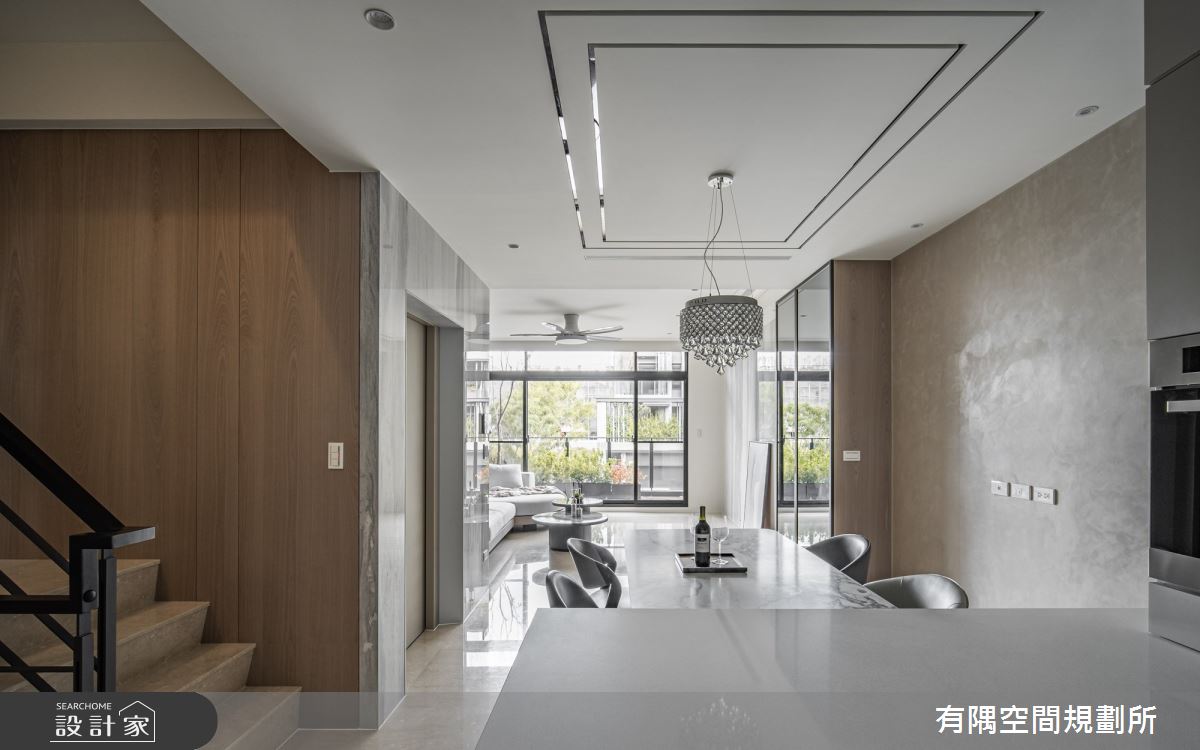 113坪新成屋(5年以下)＿現代風餐廳樓梯中島案例圖片＿有隅空間規劃所＿有隅_27.源靜之14