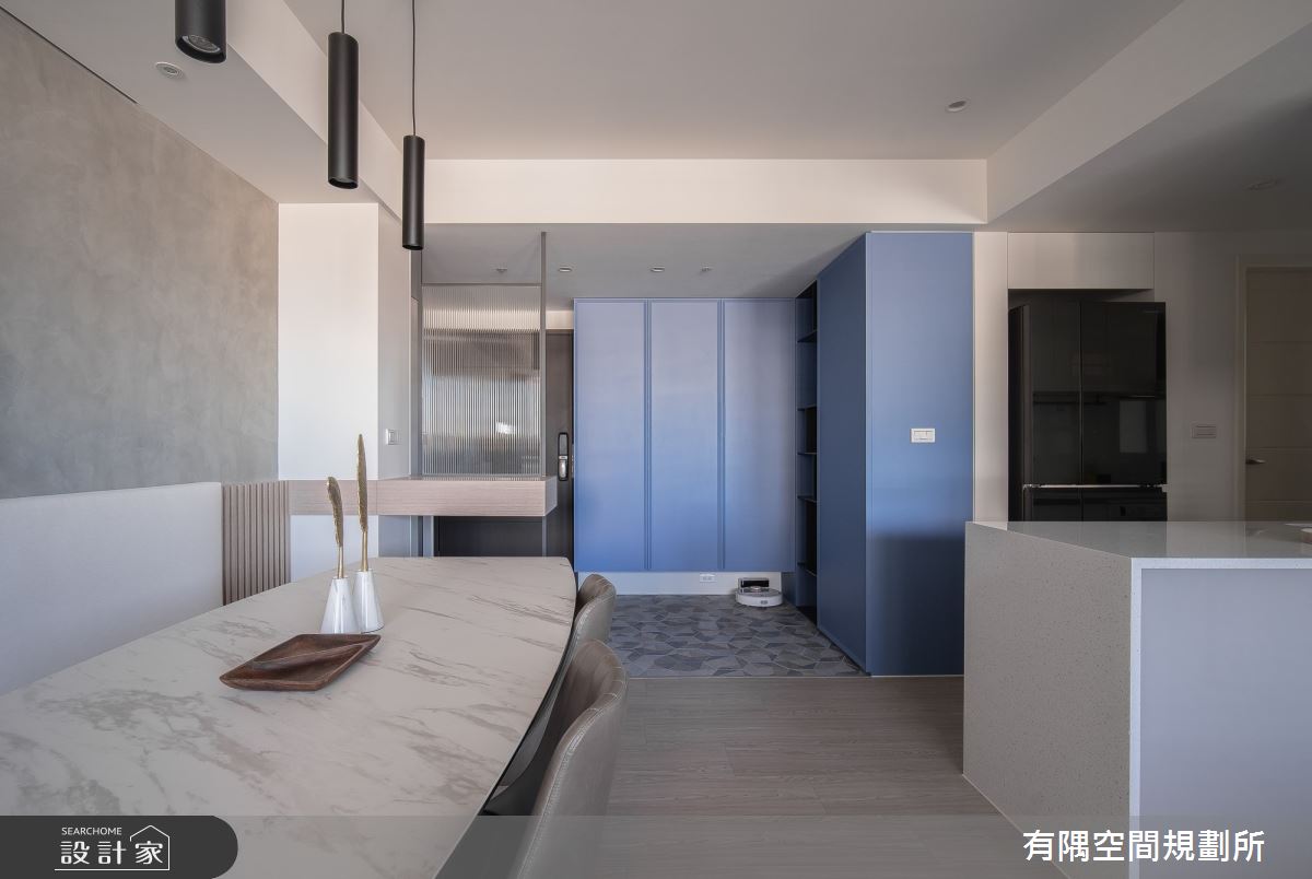 50坪老屋(16~30年)＿現代北歐風玄關餐廳中島案例圖片＿有隅空間規劃所＿有隅_30.樓中樓之6