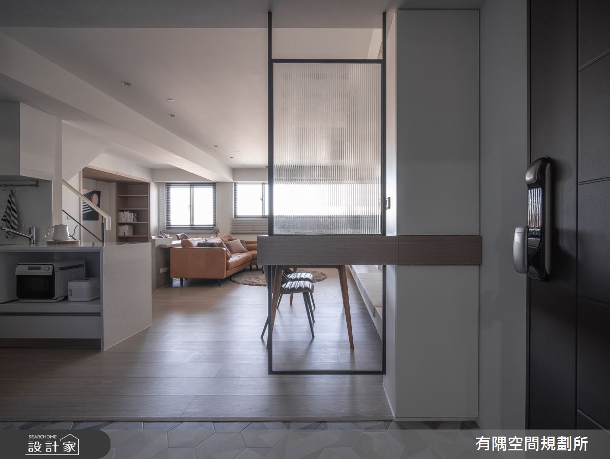 50坪老屋(16~30年)＿現代北歐風玄關案例圖片＿有隅空間規劃所＿有隅_30.樓中樓之3