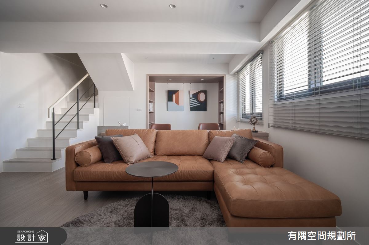 50坪老屋(16~30年)＿現代北歐風客廳書房樓梯案例圖片＿有隅空間規劃所＿有隅_30.樓中樓之16