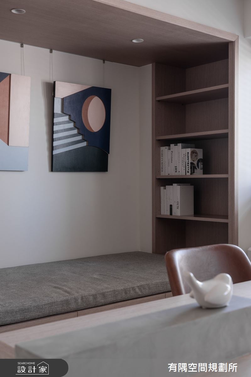 50坪老屋(16~30年)＿現代北歐風書房臥榻案例圖片＿有隅空間規劃所＿有隅_30.樓中樓之28