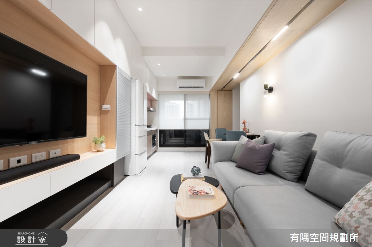 28坪新成屋(5年以下)＿現代簡約風客廳餐廳廚房案例圖片＿有隅空間規劃所＿有隅_31.My space之3