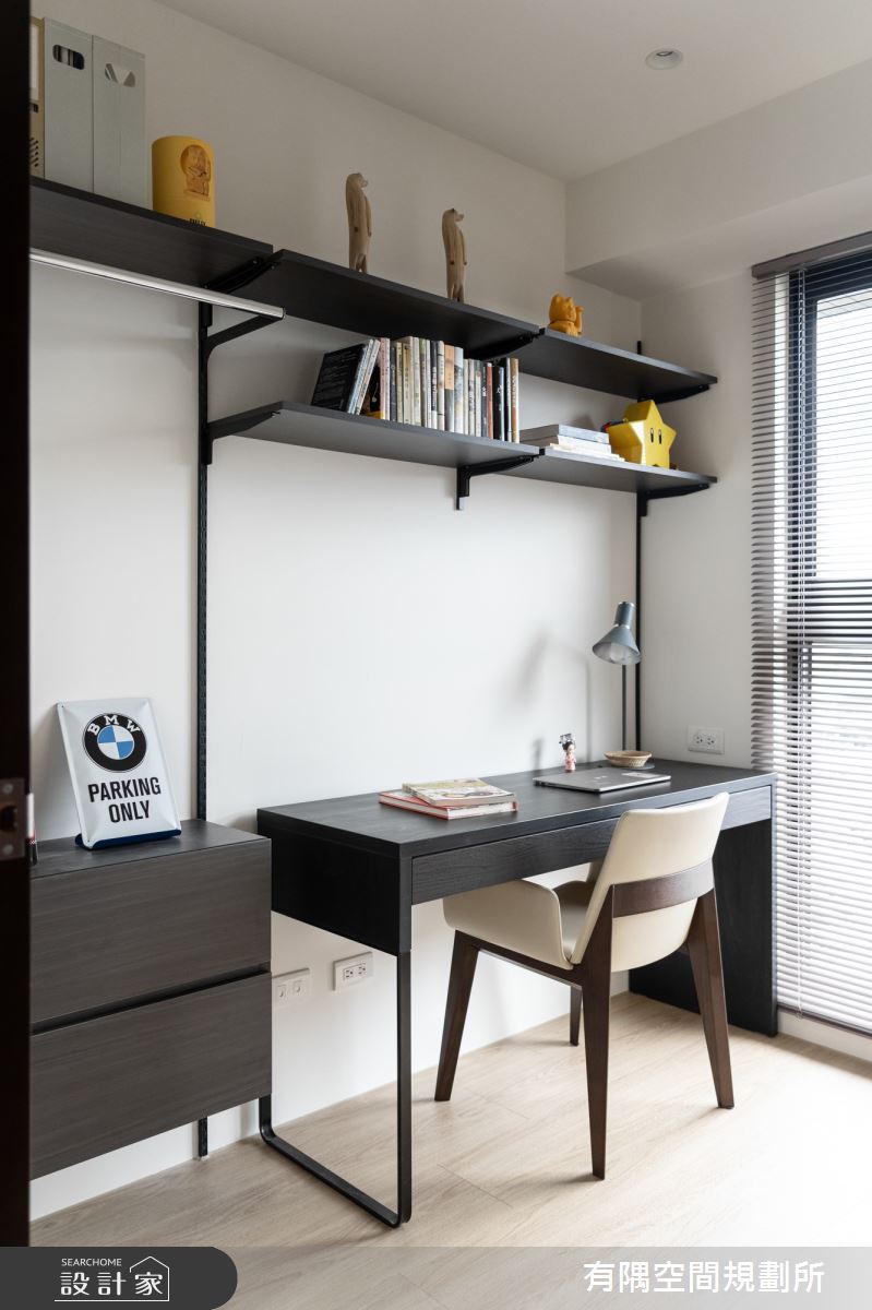 28坪新成屋(5年以下)＿現代簡約風書房案例圖片＿有隅空間規劃所＿有隅_31.My space之27