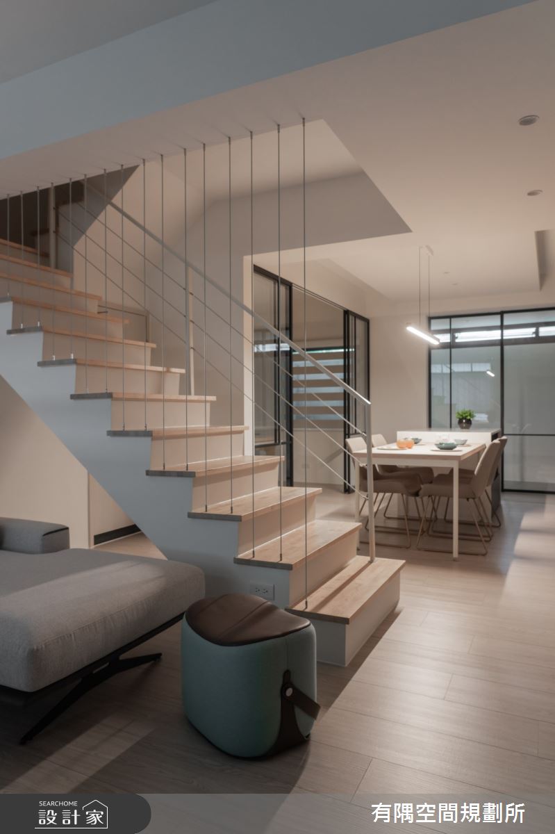45坪老屋(31~40年)＿混搭風客廳餐廳樓梯案例圖片＿有隅空間規劃所＿有隅_32.光 和之11