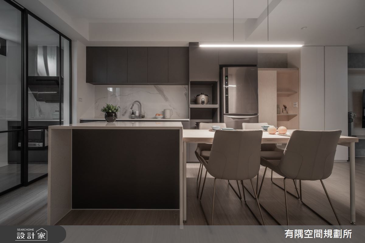 45坪老屋(31~40年)＿混搭風餐廳中島案例圖片＿有隅空間規劃所＿有隅_32.光 和之22