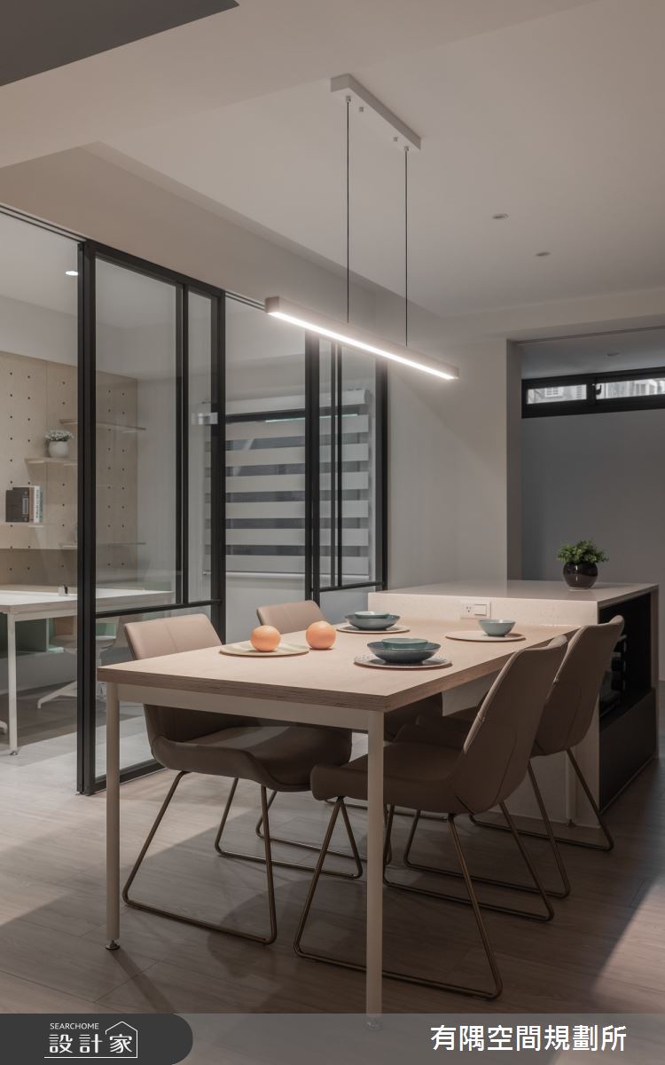 45坪老屋(31~40年)＿混搭風餐廳書房中島案例圖片＿有隅空間規劃所＿有隅_32.光 和之27