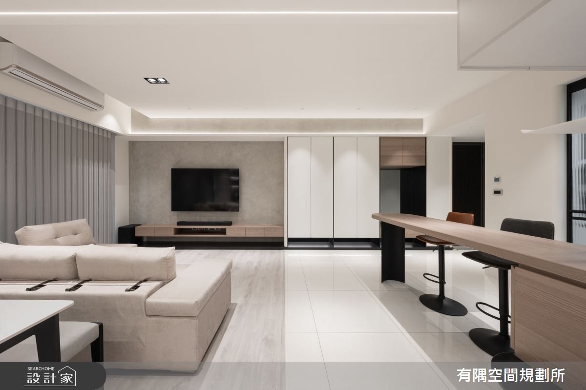 39坪新成屋(5年以下)＿現代風客廳餐廳吧檯案例圖片＿有隅空間規劃所＿有隅_35.Fun宅之15