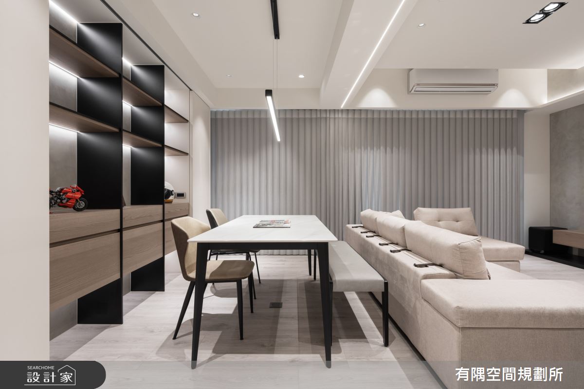 39坪新成屋(5年以下)＿現代風客廳書房案例圖片＿有隅空間規劃所＿有隅_35.Fun宅之20