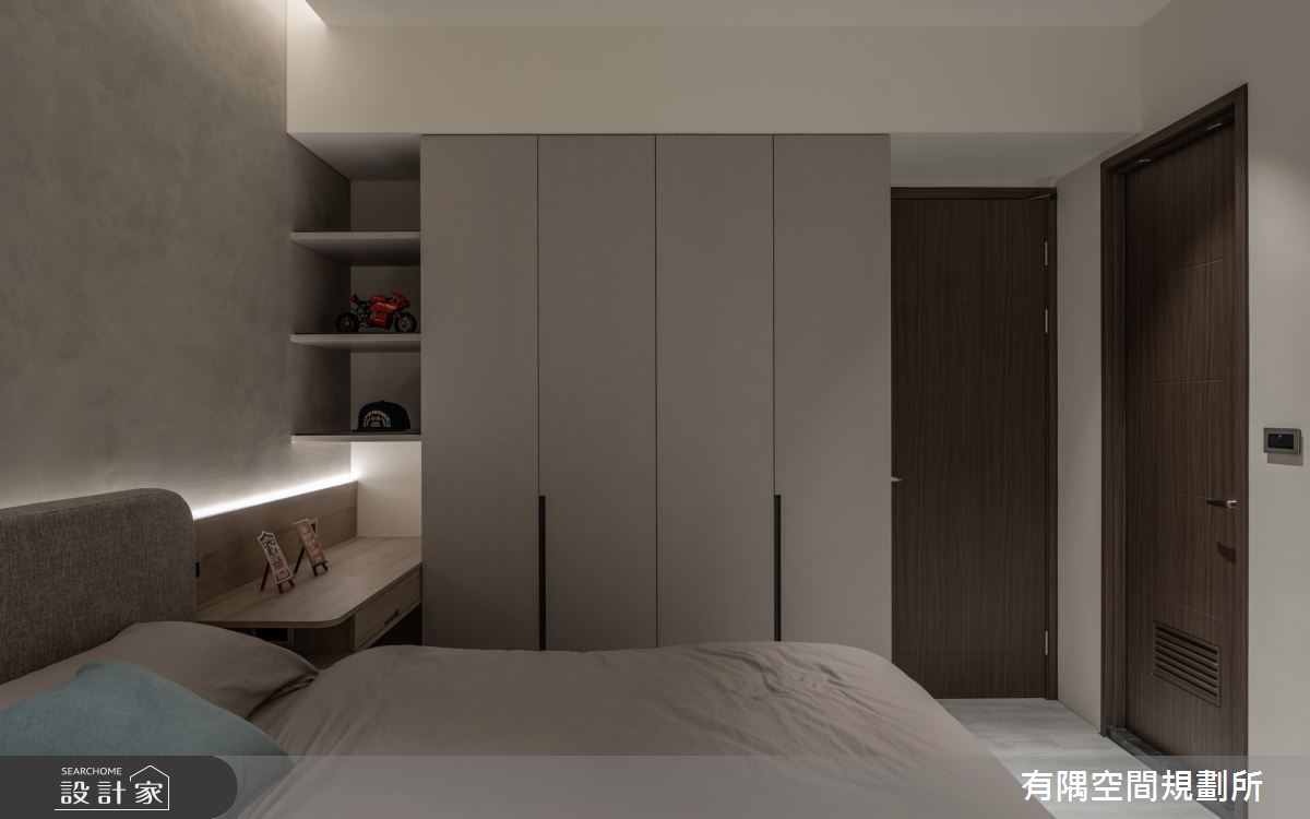 39坪新成屋(5年以下)＿現代風臥室案例圖片＿有隅空間規劃所＿有隅_35.Fun宅之23