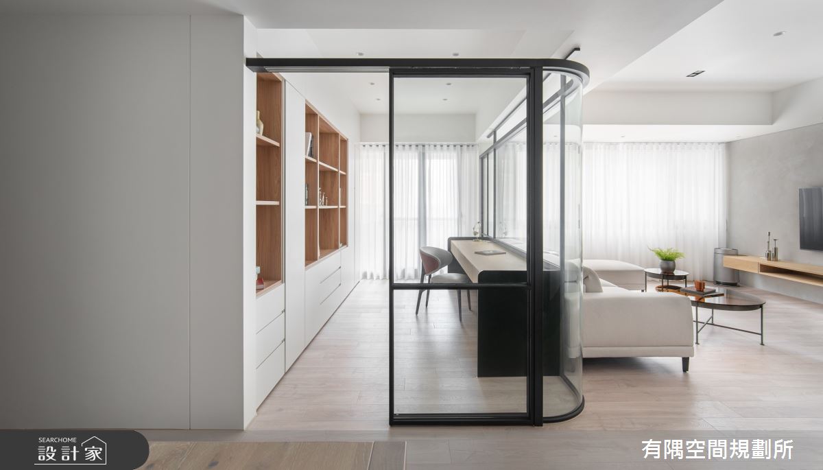 60坪老屋(16~30年)＿現代美式風客廳書房案例圖片＿有隅空間規劃所＿有隅_36.Andy's home之15