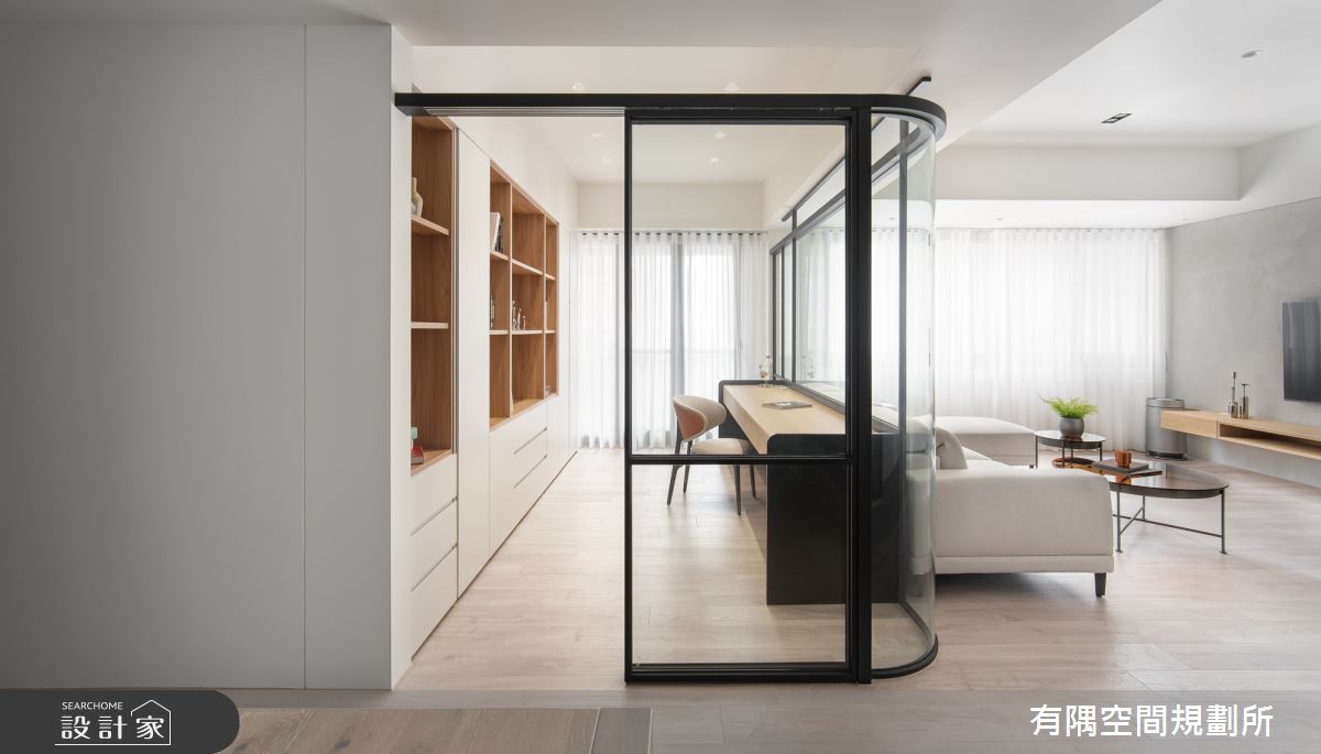 60坪老屋(16~30年)＿現代美式風客廳書房案例圖片＿有隅空間規劃所＿有隅_36.Andy's home之16