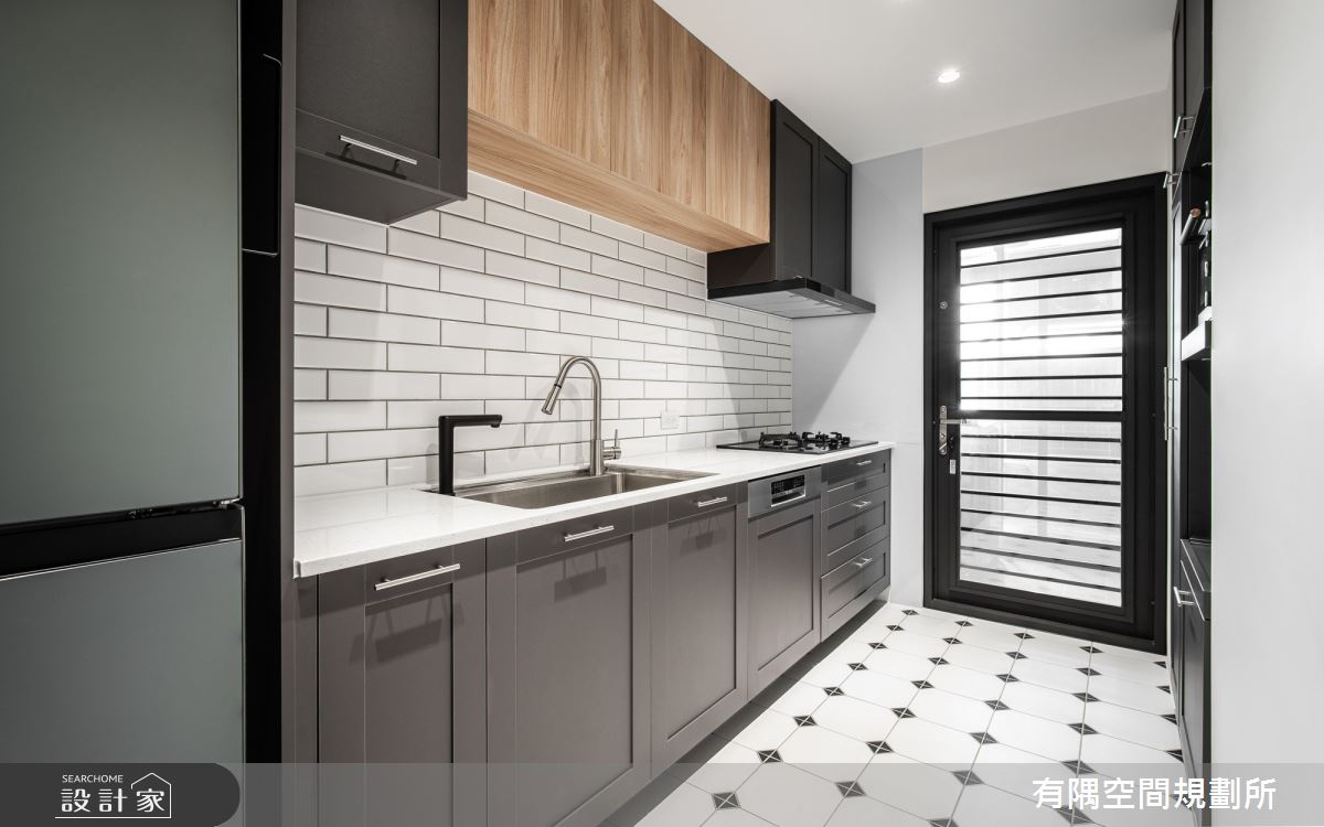 60坪老屋(16~30年)＿現代美式風廚房案例圖片＿有隅空間規劃所＿有隅_36.Andy's home之12