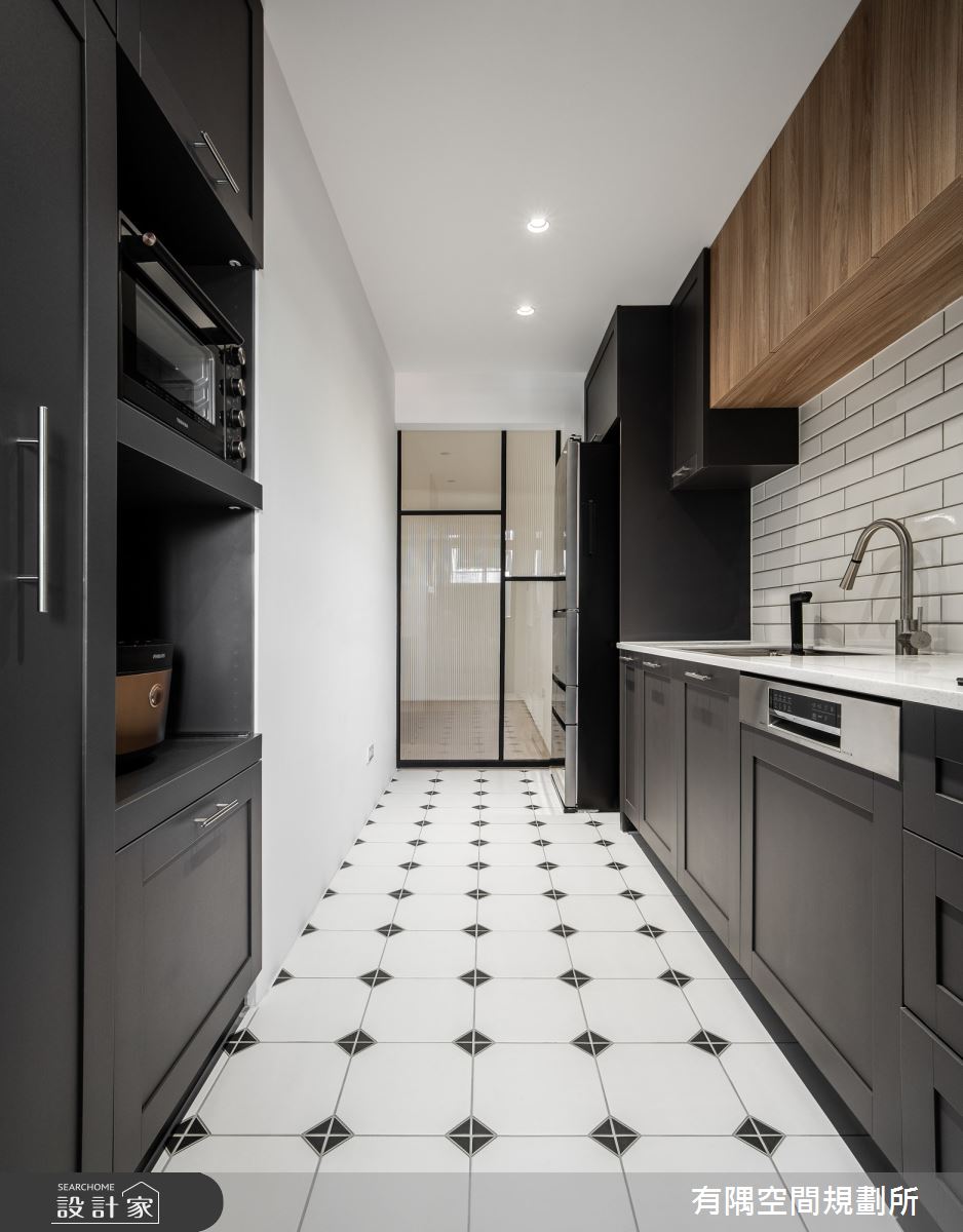 60坪老屋(16~30年)＿現代美式風廚房案例圖片＿有隅空間規劃所＿有隅_36.Andy's home之13