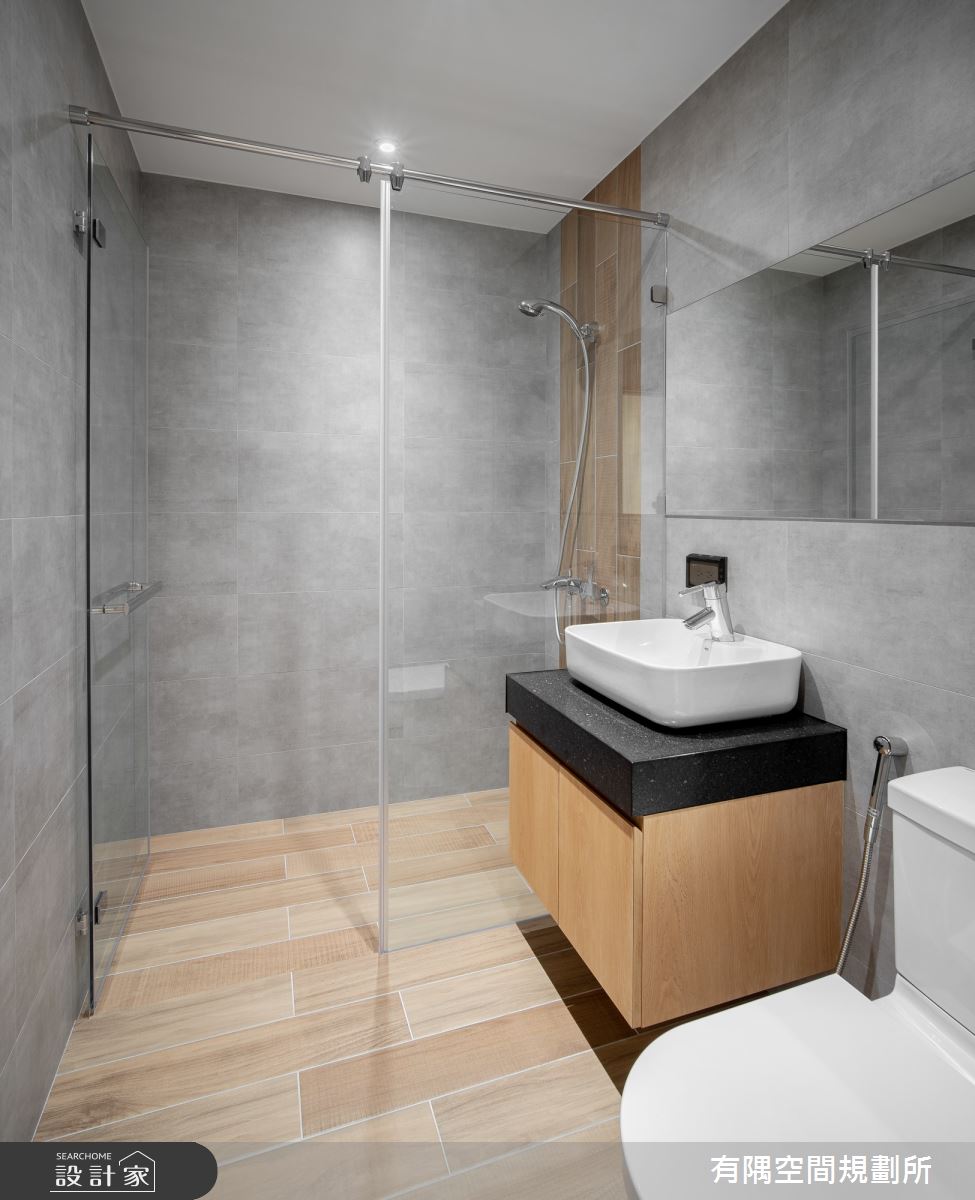 60坪老屋(16~30年)＿現代美式風浴室案例圖片＿有隅空間規劃所＿有隅_36.Andy's home之20