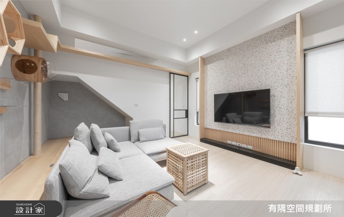 54坪老屋(31~40年)＿日式無印風客廳寵物案例圖片＿有隅空間規劃所＿有隅_40.Knock² 貓宅之4