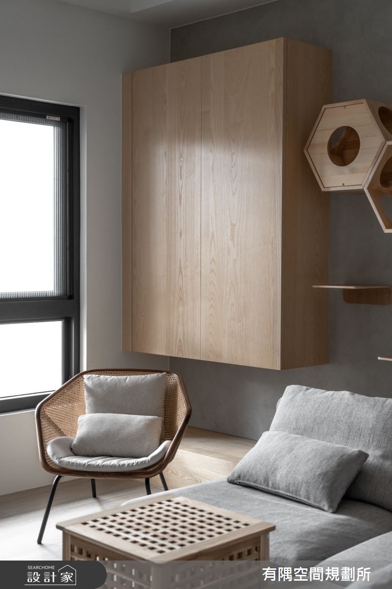 54坪老屋(31~40年)＿日式無印風客廳寵物案例圖片＿有隅空間規劃所＿有隅_40.Knock² 貓宅之10