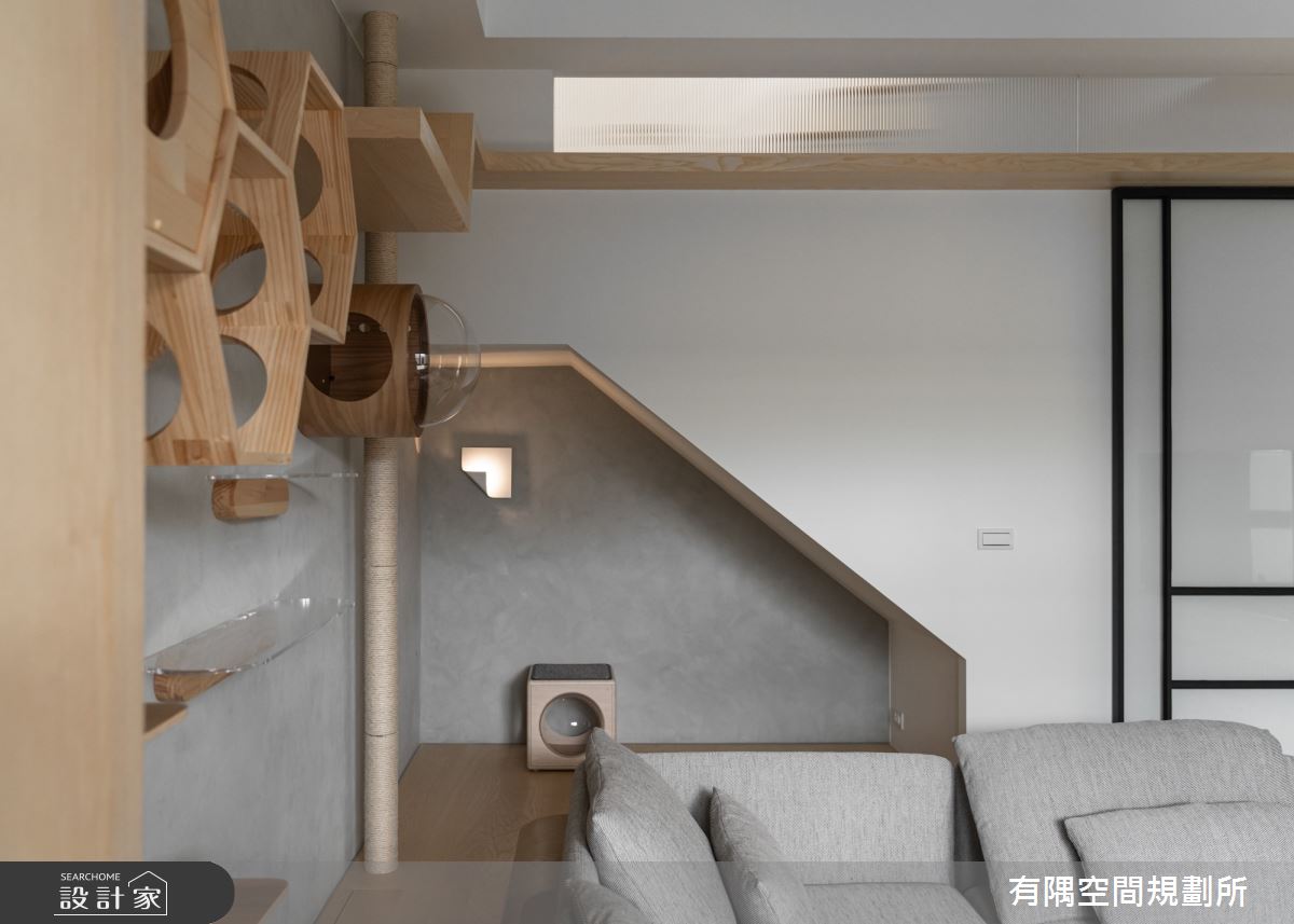 54坪老屋(31~40年)＿日式無印風客廳寵物案例圖片＿有隅空間規劃所＿有隅_40.Knock² 貓宅之5
