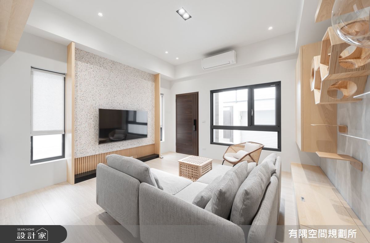 54坪老屋(31~40年)＿日式無印風玄關客廳寵物案例圖片＿有隅空間規劃所＿有隅_40.Knock² 貓宅之12