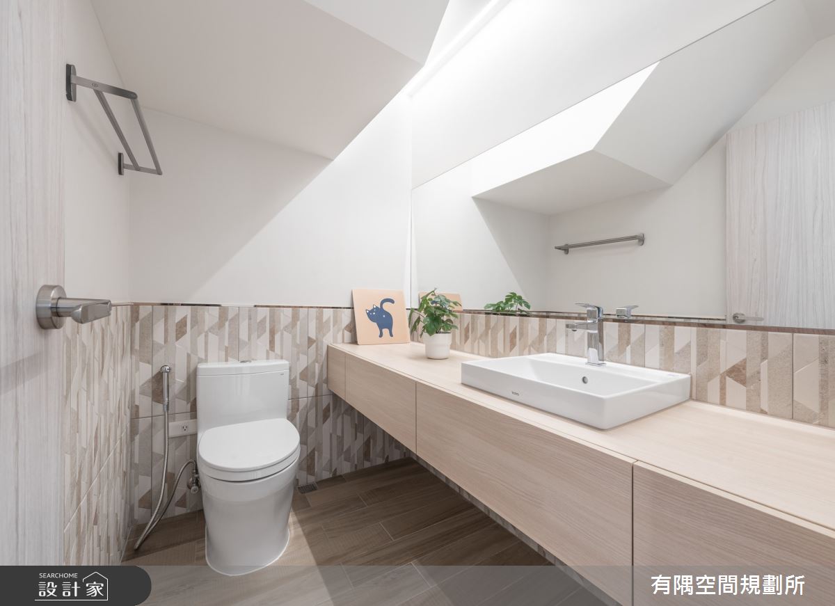 54坪老屋(31~40年)＿日式無印風浴室案例圖片＿有隅空間規劃所＿有隅_40.Knock² 貓宅之19