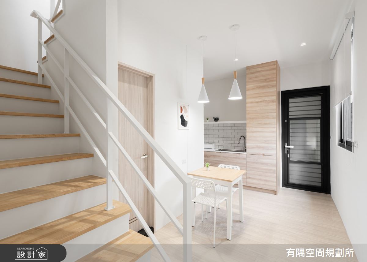 54坪老屋(31~40年)＿日式無印風餐廳廚房樓梯案例圖片＿有隅空間規劃所＿有隅_40.Knock² 貓宅之20