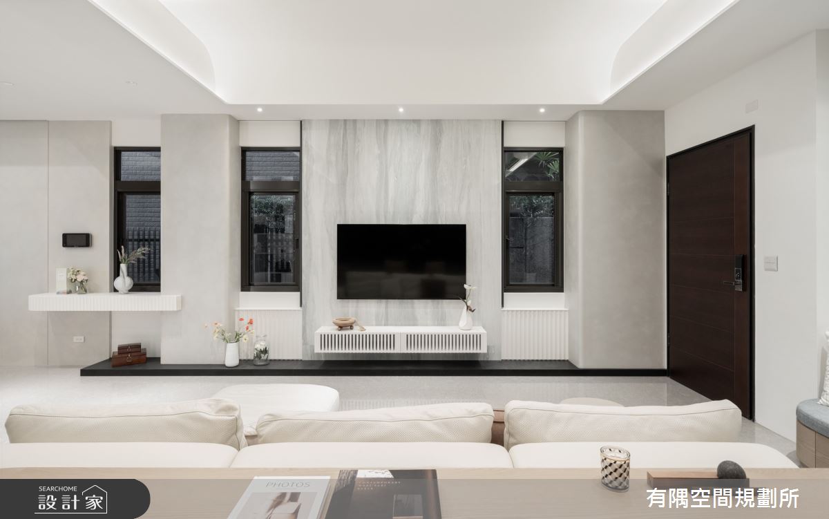 108坪新古屋(10年以下)＿現代風玄關客廳書房案例圖片＿有隅空間規劃所＿有隅_46.Mooring之1