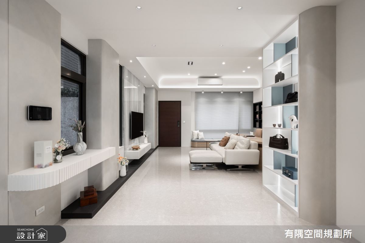 108坪新古屋(10年以下)＿現代風玄關客廳案例圖片＿有隅空間規劃所＿有隅_46.Mooring之11