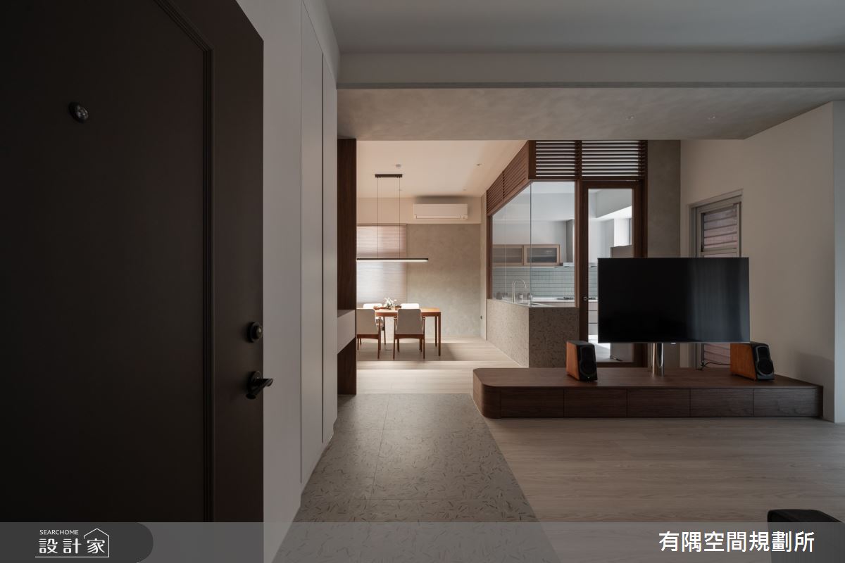 32坪老屋(16~30年)＿人文禪風玄關客廳餐廳廚房案例圖片＿有隅空間規劃所＿有隅_48.Orchid之1