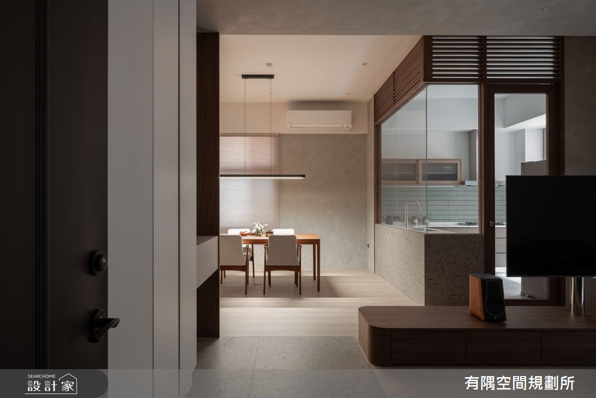 32坪老屋(16~30年)＿人文禪風玄關客廳餐廳廚房案例圖片＿有隅空間規劃所＿有隅_48.Orchid之2