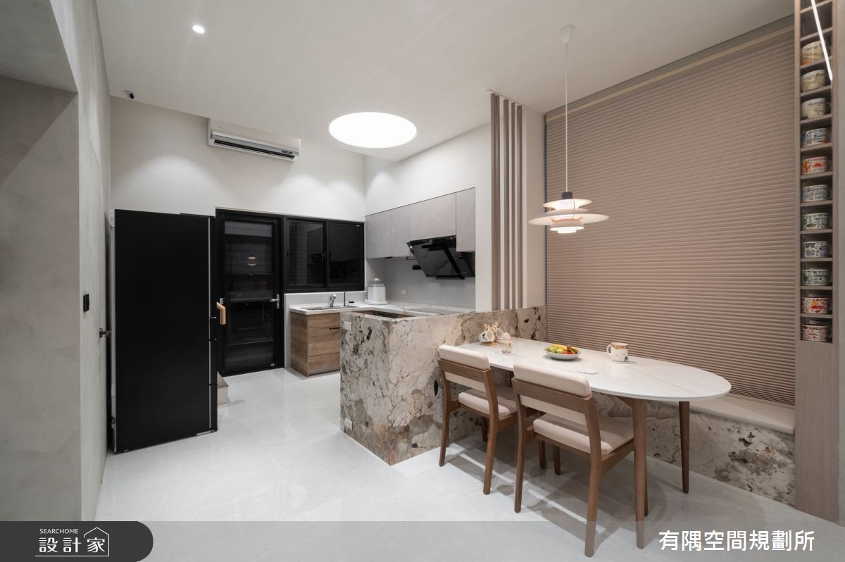 79坪預售屋＿現代風餐廳廚房中島案例圖片＿有隅空間規劃所＿有隅_49.Gentle之3