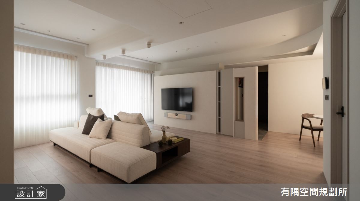 60坪中古屋(5~15年)＿侘寂風客廳案例圖片＿有隅空間規劃所＿有隅_51.日安之5