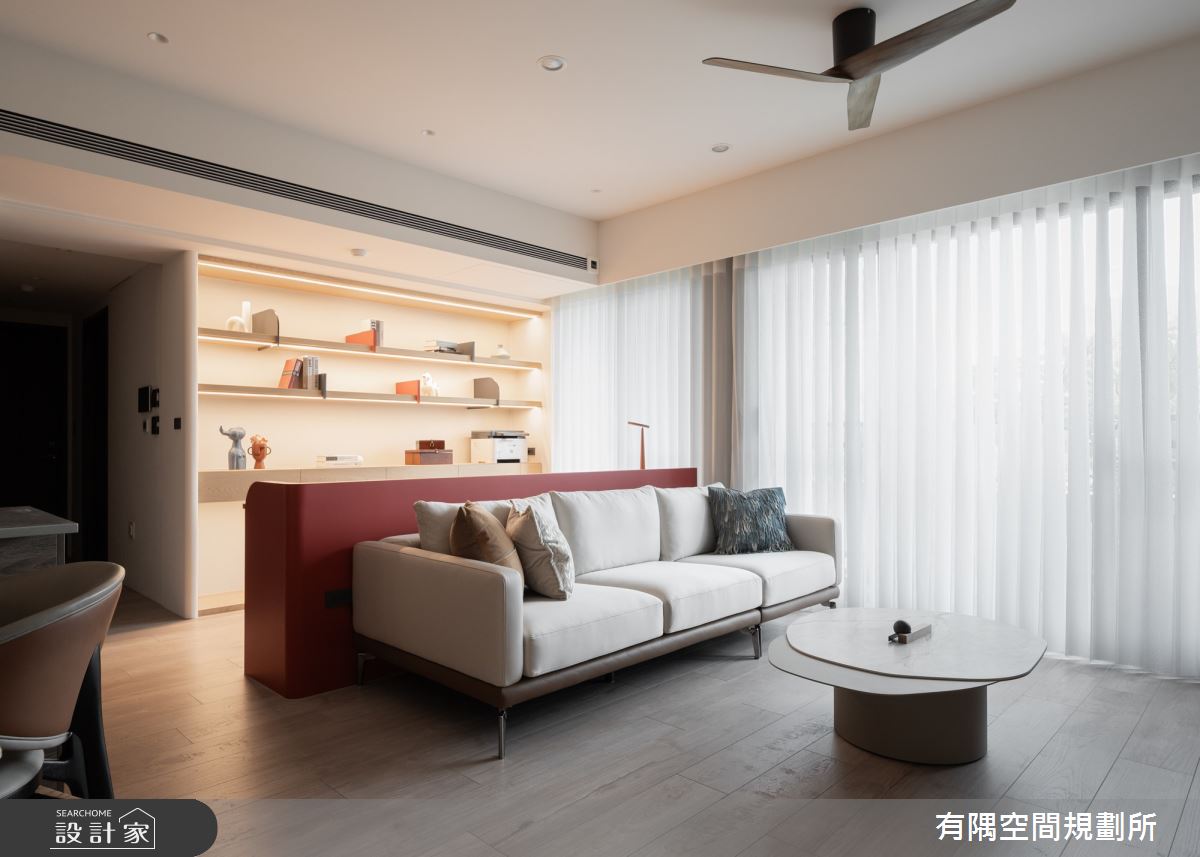 47坪預售屋＿混搭風客廳書房案例圖片＿有隅空間規劃所＿有隅_54.Plus之14