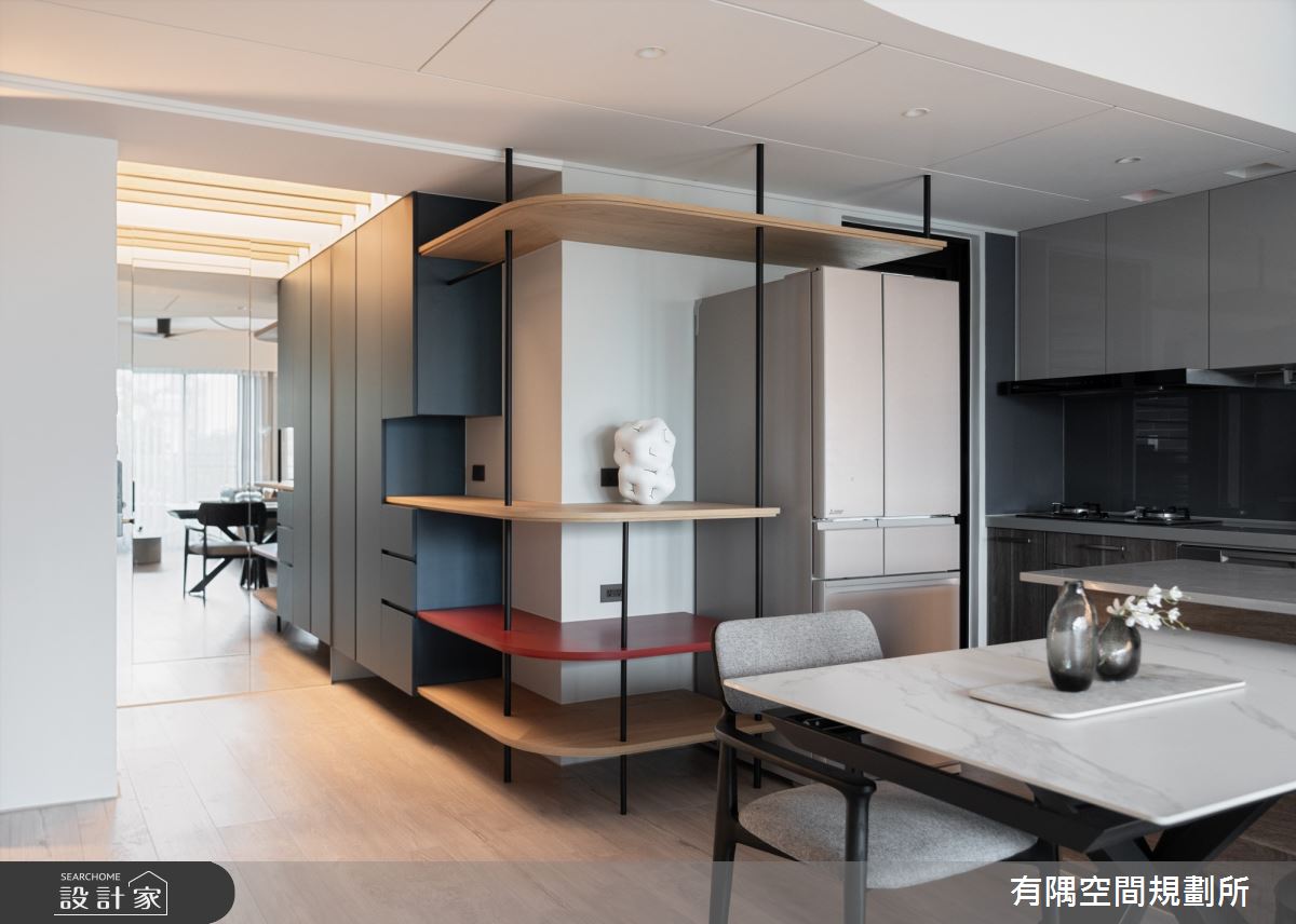 47坪預售屋＿混搭風玄關餐廳廚房中島案例圖片＿有隅空間規劃所＿有隅_54.Plus之1