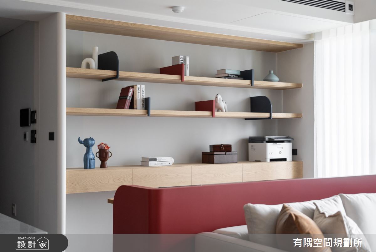 47坪預售屋＿混搭風客廳書房案例圖片＿有隅空間規劃所＿有隅_54.Plus之20