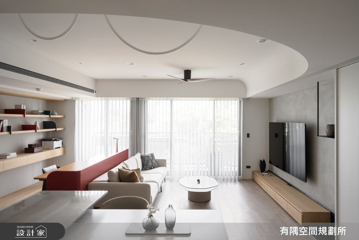 47坪預售屋＿混搭風客廳餐廳書房中島案例圖片＿有隅空間規劃所＿有隅_54.Plus之11