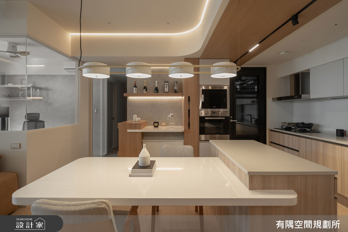 23坪新成屋(5年以下)＿現代風餐廳廚房中島案例圖片＿有隅空間規劃所＿有隅_61.寬心之12