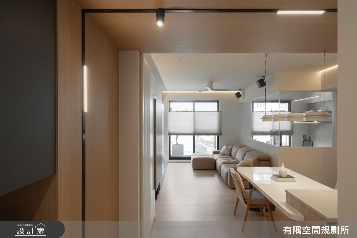 23坪新成屋(5年以下)＿現代風客廳餐廳中島案例圖片＿有隅空間規劃所＿有隅_61.寬心之1