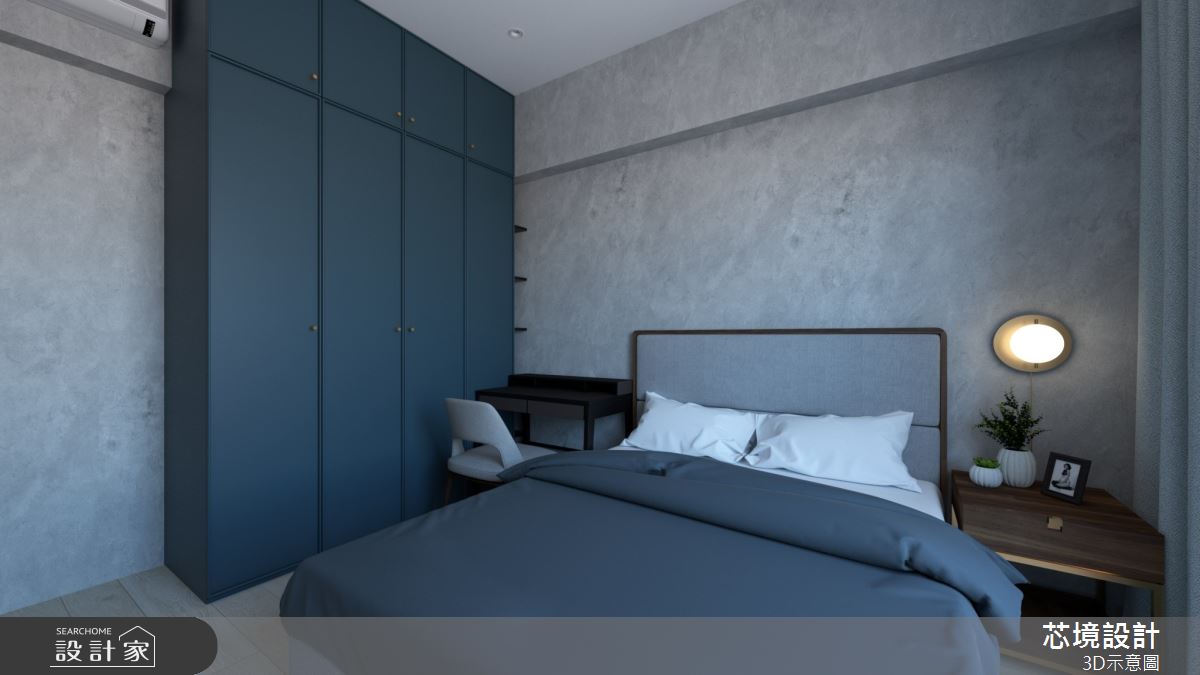 18坪新成屋(5年以下)＿現代風臥室案例圖片＿芯境設計有限公司＿芯境_德鑫鑫時代之7